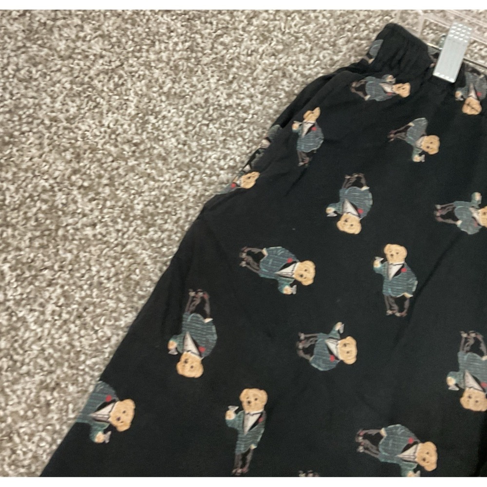 Lot of 2 Med Polo Ralph Lauren Polo Bear Sleep Lounge Pants Martini Polo Bear - Picture 12 of 16